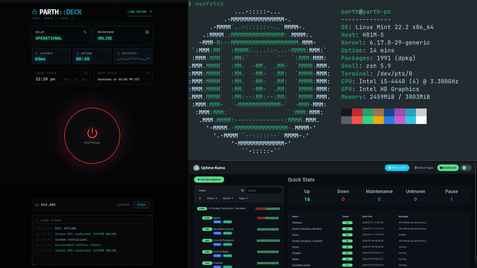 Self-Hosted Homelab Infrastructure